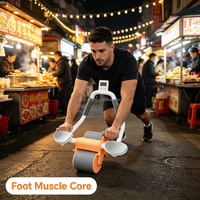 Rodillo Abdominal de Rebote Automático para Adultos, Equipo de Fitness para el Hogar, para Tonificar y Reducir Grasa Abdominal y de Cintura