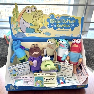 ตุ๊กตาปลานอนนุ่มนิ่มสุดน่ารัก สำหรับนักสะสมบิกินี่บอททอม บลายด์บ็อกซ์ รีซิเดนท์ส แดซด์ ฟิช  แบบพวงกุญแจ  ตกแต่งกระเป๋าเป้ - Product Image 2