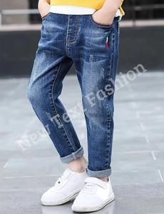 Vêtements de mode populaires du Bangladesh, jeans en denim fabriqués pour les enfants, garçons et filles, pantalon en denim résistant à la décoloration - Product Image 4