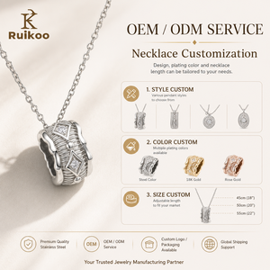 Set di Gioielli in Acciaio Inox 304 Placcato Oro 18K, Collana con Ciondolo Geometrico Romantico, <span class=keywords><strong>Orecchini</strong></span> e Anello per <span class=keywords><strong>Uomo</strong></span> - Product Image 4