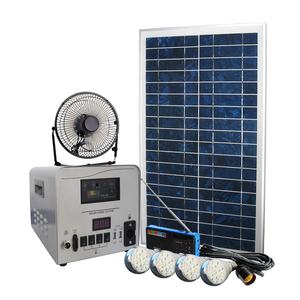 <span class=keywords><strong>Kit</strong></span> de panneaux solaires autonomes de qualité supérieure pour usage domestique avec chargeur de téléphone portable USB - Product Image 1