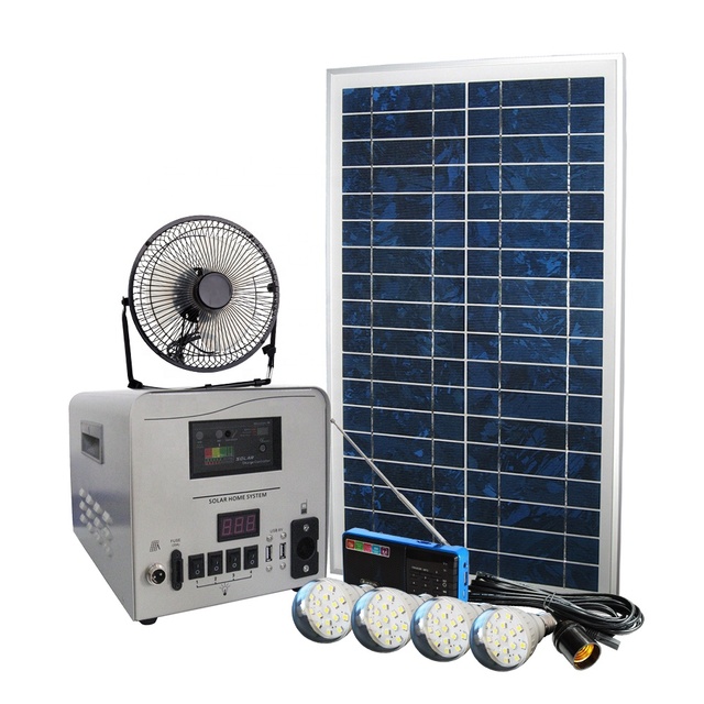 Top Quality Stand Alone Home Use Diy Solar Panel Kit with USB Cell Phone Charger