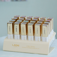LADAI Small Gold Tube Moonlight Cat Eye Nail Gel 24 Color Collection, Shiny Crystal Magnetic UV Gel Polish Bulk Supply