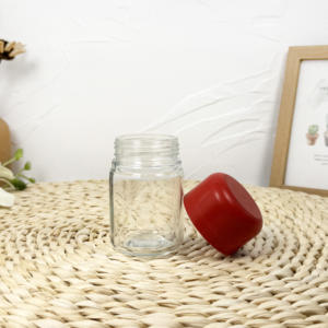 Frasco de vidrio blanco 2oz 3oz Blanco brillante para embalaje de flores a prueba de niños con tapa CR - Product Image 2