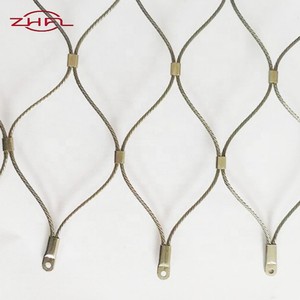 Premium Quality Stainless Steel <b>Wire</b> Rope Mesh Flexible Cable <b>Netting</b> for Modern Staircase Railing Infill Protection Fence - Product Image 2