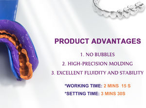 Glorysmile 클리닉 사용 4*28g 라이트 바디 인상 소재 치과 퍼티 치아 정렬 교정기 - Product Image 5