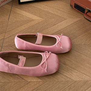 Factory Wholesale New Silver Single Women's Ballet Flat Lightweight Soft-Soled Leather for Summer - Product Image 4