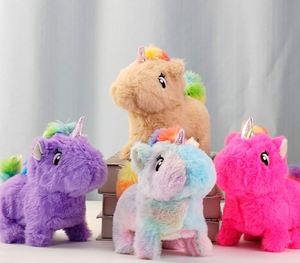 Nouveau produit, vente chaude : Jouet en peluche licorne électrique qui chante et marche avec des lumières, jouet électronique - Product Image 5