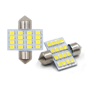 Lumière de toit LED pour voiture, lampe de lecture, ampoule à double extrémité, 31 mm, 16 ampoules, remplacement d'ampoule intérieure - Product Image 1