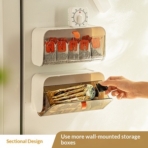 Caja de Almacenamiento de Cosméticos Multifuncional de Pared con Diseño Transparente de Múltiples Compartimentos - Product Image 4
