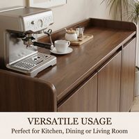 Meistverkaufter Beistellschrank mit Offenen Ablagefächern, Großes Fassungsvermögen Umweltfreundliches Design für Esszimmer & Wohnzimmer
