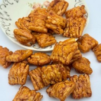 Pabrik langsung Halal & Halal rasa kerupuk nasi tekstur keras makanan ringan dengan rasa asin kemasan jumlah besar