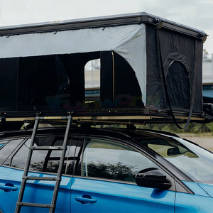 Tente de toit auto-élevante en tissu Oxford avec cadre en aluminium pour 4 personnes, tente de toit pour voitures SUV, tente de toit imperméable quatre saisons - Product Image 2