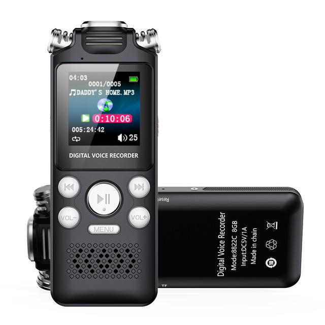 Factory AI Smart Microphone Noise Reduction  Stereo Voice Recording Device 16GB Mini Digital Voice Recorder 18 Hours Recording
