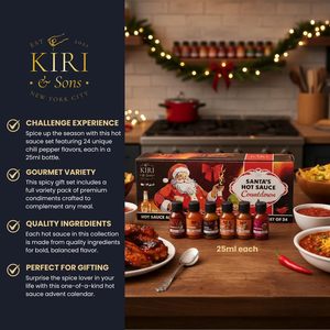 Coffret <span class=keywords><strong>Cadeau</strong></span> de 24 Bouteilles de Sauces Piquantes Gourmandes – Défi Chili Extrême Saveurs Mondiales – Condiments Premium <span class=keywords><strong>pour</strong></span> Hommes - Product Image 5