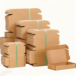 Caja de Cartón Corrugado Marrón Reciclado para Envíos, Impresión Personalizada al por Mayor - Product Image 1
