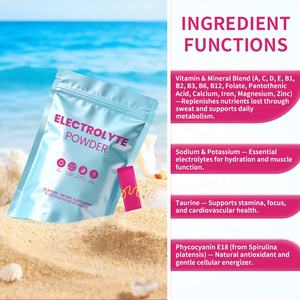 एकोर्न शाकाहारी खेल पूरक इलेक्ट्रोलाइट हाइड्रेशन पाउडर पैकेट पेय मिश्रण ऊर्जा इलेक्ट्रोलाइट्स पाउडर - Product Image 2