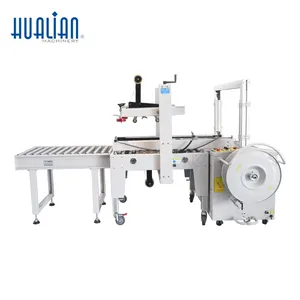 XFK-1C Hualian Automatic Corrugated Carton Boxes Commodity Packaging Packing Machine Line
