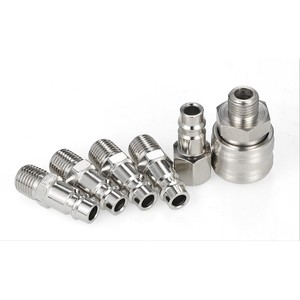 Accessoires et pièces pour outils pneumatiques Ningbo Dingyi, ensemble de 6 pièces avec raccord rapide de type allemand 1/4PT, fabriqué par Dingyi - Product Image 2