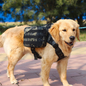 Mochila Táctica para Mascotas, Bolsa para Pasear Perros al Aire Libre con Compartimento Desmontable para Perros Medianos y Grandes - Product Image 1