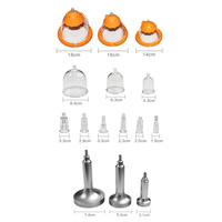 Guasha-masseur pour les fesses, thérapie sous vide, masseur, 24 tasses, pompe d'agrandissement du sein, nouveauté