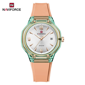 Montres pour femmes Naviforce 6110, mode, silicone coloré, étanche, date, horloge, montre à quartz décontractée pour femmes, marque haut de gamme, luxe - Product Image 2
