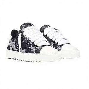 New Fashion Canvas Lace-up Running <b>Shoes</b> Summer <b>Height</b>-<b>increasing</b> Thick-soled Rubber Midsole Mesh Lining Solid Color Couple - Product Image 4