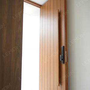 Puerta Pivotante de Entrada de Aluminio con Certificado CE, Puerta Pivotante de Madera de Lujo para Casa, Puerta Pivotante Moderna Estilo <span class=keywords><strong>Miami</strong></span> - Product Image 3