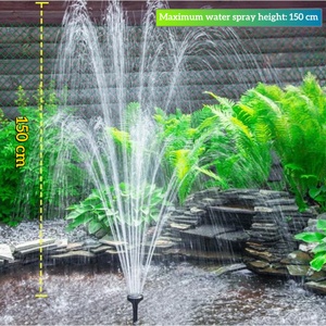 Fontaine d'eau <span class=keywords><strong>solaire</strong></span> OTHC SP100 pour jardin et système d'oxygénation pour bassin à poissons, matériau ABS, 10W 3.7V, étanche - Product Image 2