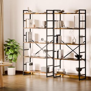 Wirewing Bookshelf in legno industriale libreria <span class=keywords><strong>Vintage</strong></span> portaoggetti espositori <span class=keywords><strong>scaffali</strong></span> rustici in piedi - Product Image 3
