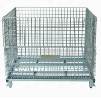 Conteneurs en acier de maille de grande capacité pour durée de vie extérieure d'anti rouille de construction durable de stockage de pièces longue
