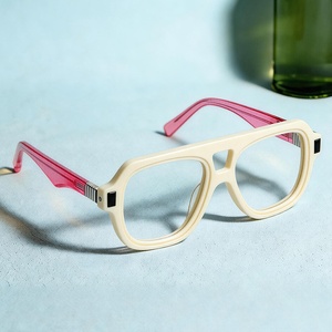 Monturas de Gafas de Acetato de Alta Calidad para Hombre, Estilo Piloto, con Lentes Graduadas Personalizadas, Fábrica de Yiwu 2026 - Product Image 2