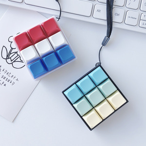 Teclas de teclado de 9 botones anti-ansiedad, juguete antiestrés, teclas de teclado para aliviar la ansiedad, llaveros de juguete para aliviar el estrés - Product Image 2