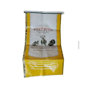 Hot Sale Waterproof Food Packing Custom Logo 25kg 50kg White PP Woven Bag Sack For Rice