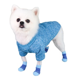 Chaussettes antidérapantes Weiwang pour chiens et chats, petites, moyennes et grandes races, toutes saisons, rose, bleu, monochrome, style décontracté - Product Image 4