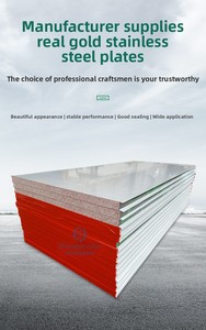 Tùy chỉnh sản xuất của chống cháy Chính Hãng Vàng bọt bánh sandwich Panel cho phòng lạnh phân vùng trần & mái ứng dụng - Product Image 2