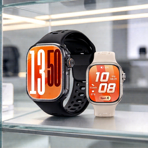 H800 Smart <b>Watch</b> 44-49mm TFT Display Silicone Band Touchscreen GPS Fitness Tracker <b>Heart</b> <b>Rate</b> Monitor IP67 4G SIM Card NFC - Product Image 1