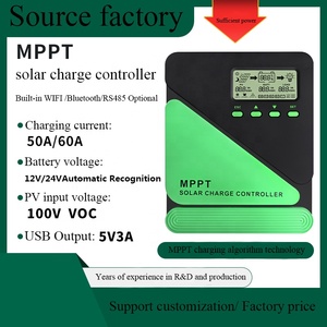 12V 24V tự động DC 30A 40A <span class=keywords><strong>MPPT</strong></span> năng lượng mặt trời điều khiển năng lượng mặt trời bảng điều chỉnh quy định thông minh điều chỉnh Lithium lifep04 pin sạc - Product Image 2