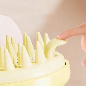 Brosse à cheveux électrique personnalisée avec logo, en silicone souple, pour massage du cuir chevelu, double usage, pour le lavage des cheveux et la relaxation de la tête – Vente en gros - Product Image 5