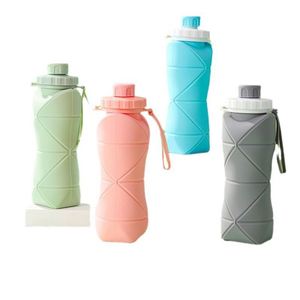 Nouveautés 2026 : Bouteille d'eau pliable pour sports de plein air, tendance, promotionnelle, cadeau pour voiture, tasse en silicone, vente en gros, Zhejiang - Product Image 1