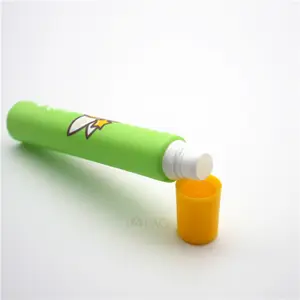 Portable Empty Long Squeeze Roll On Lipgloss Tubes Bulk With Plastic Roller
