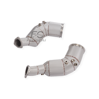 Tubo de Escape de Alto Flujo OEM SS304 para Audi RS6 RS7 C8 4.0T 2021-2022, Tubo de Escape Aislado para Mejora de Potencia