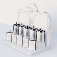 Présentoir de parfum en acrylique modèle 3D de comptoir présentoir de soins de la peau de beauté de conception personnalisée
