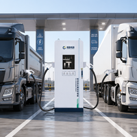 Estación de Carga para Vehículos Eléctricos de Corriente Continua de Ultra Alta Potencia 400kW, Compatible con GBT/IEC, Protección Contra Sobretensiones y Rayos, Grado Industrial
