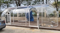 Nouveau design de tente dôme en polycarbonate pour hôtel maison dôme à bulles en cristal PC préfabriqué modulaire pour centre de villégiature