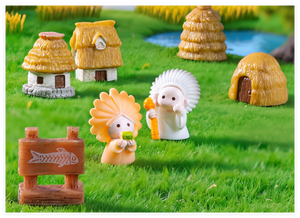 Figura de Astronauta 3D, Decoración de Jardín de Resina con Diseño de Hada Religiosa, Letrero de Camino con Diseño de Granero de Paja, Casa de Paja, Estatua Humana - Product Image 4