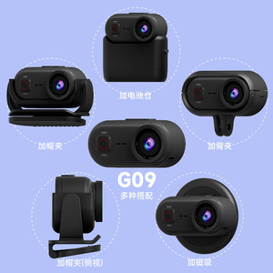 กล้องแอคชั่น G09 ความละเอียดสูง 4K กล้องขนาดพกพาพร้อมสายรัดหน้าอกแบบแม่เหล็กสำหรับการถ่ายภาพขณะปั่นจักรยานกลางแจ้ง - Product Image 1