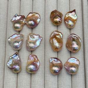 Perlas Barrocas de Agua Dulce Naturales de Zhuji, Coloridas, 25 mm de Largo, 15 mm de Ancho, Luz Intensa, Completamente y Casi Impecables, Venta al por Mayor - Product Image 1