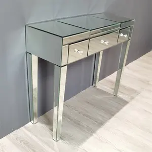 Modern All Handmade Mirrored Console Dressing table dresser for bedroom decoration