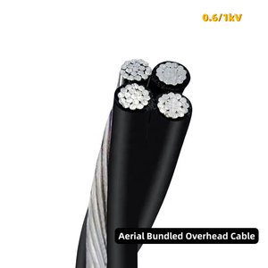 <span class=keywords><strong>Cable</strong></span> Aéreo XLPE de 0.6/1kV, 6/4/0 AWG, <span class=keywords><strong>250</strong></span> <span class=keywords><strong>MCM</strong></span>, Conductor de <span class=keywords><strong>Aluminio</strong></span> ABC, Líneas Aéreas, Clasificación IP68 para Uso en Construcción - Product Image 1